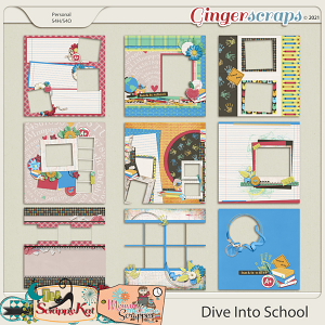 Dive Into School Quick Pages by The Scrappy Kat