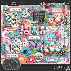 3 Little Birds [Page Kit] by Cindy Ritter 