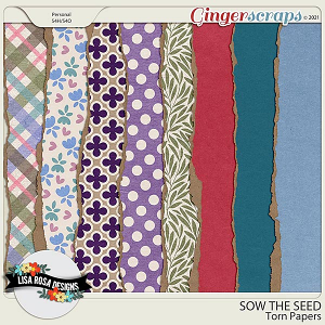 Sow the Seed - Torn Papers by Lisa Rosa Designs