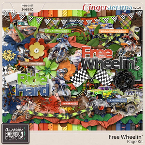 Free Wheelin' Page Kit by Aimee Harrison