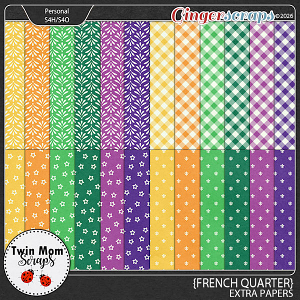 French Quarter - EXTRA PAPERS by Twin Mom Scraps