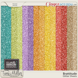 Brattitude Glitter Sheets by Tami Miller and Aimee Harrison