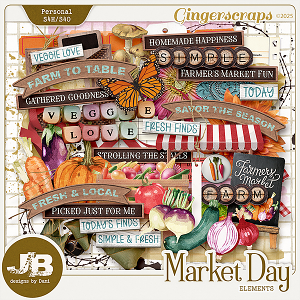 Market Days Elements by JB Studio