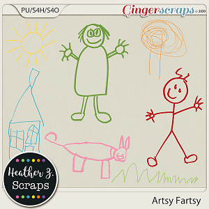 Artsy Fartsy PAINT by Heather Z Scraps