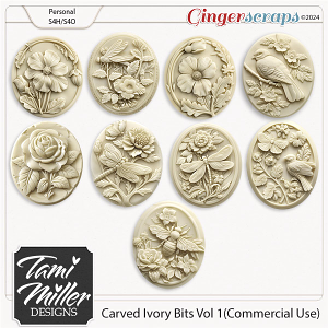 CU Carved Ivory Bits Vol 1 by Tami Miller Designs