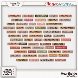 Hearthside Wordstrips by Aimee Harrison
