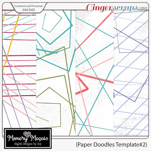 Paper Doodles Template #2 by Memory Mosaic