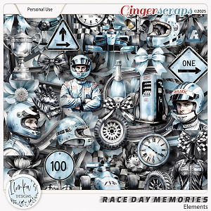 Race Day Memories Elements by Ilonka's Designs