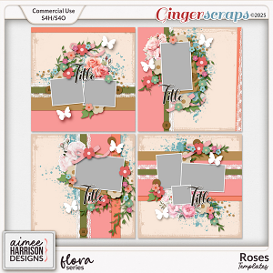 Roses Templates by Aimee Harrison