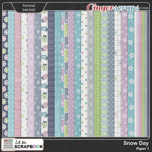 Snow Day-1 Paper by Let Me Scrapbook Snow Day-1 Paper by Let Me Scrapbook