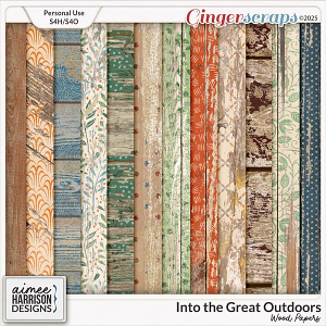 Into the Great Outdoors Wood Papers by Aimee Harrison
