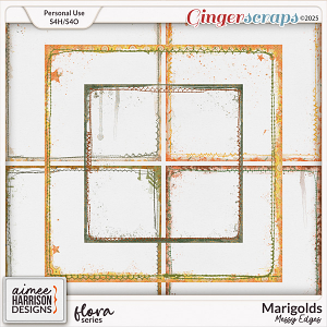 Marigolds Messy Edges by Aimee Harrison