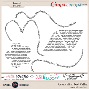 Celebrating Women Text Paths by Karen Schulz, JB Studio, PreletsnayaP, Neia Scraps