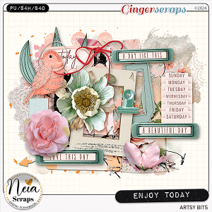Enjoy Today - Artsy Bits - by Neia Scraps