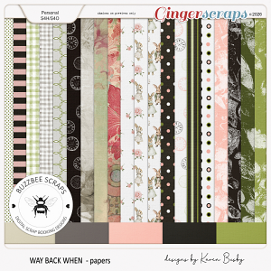Buzzbee Scraps: Way Back When Papers