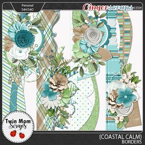 Coastal Calm - BORDERS by Twin Mom Scraps