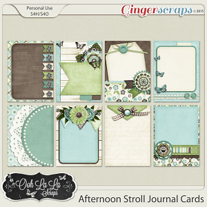 Afternoon Stroll Journal and Pocket Scrapbooking Cards