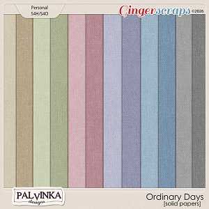 Ordinary Days Solid Papers by Palvinka Designs