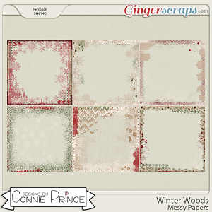 Winter Woods  - Page Edges by Connie Prince