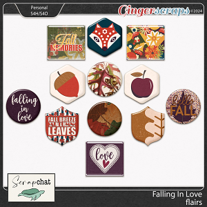 Falling In Love Flairs by ScrapChat Designs