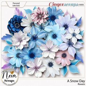 A Snow Day - Flowers - by Neia Scraps