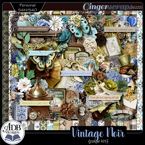 Vintage Noir Page Kit by ADB Designs