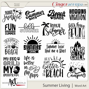 Summer Living Word Art