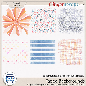 Faded Backgrounds by Miss Fish