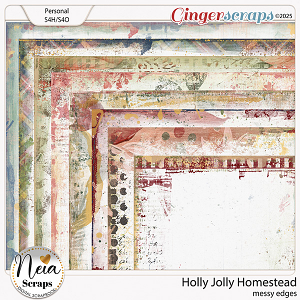 Holly Jolly Homestead - Messy Edges - by Neia Scraps