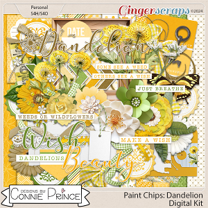 Paint Chips Dandelion - Kit by Connie Prince Paint Chips Dandelion - Kit by Connie Prince
