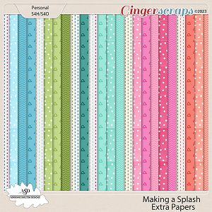Making A Splash Extra Papers Pack- By Adrienne Skelton Designs 