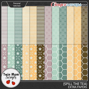 Spill the Tea - EXTRA PAPERS by Twin Mom Scraps