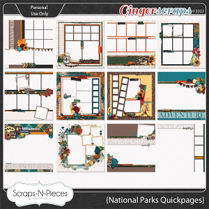 National Parks Quickpages by Scraps N Pieces 