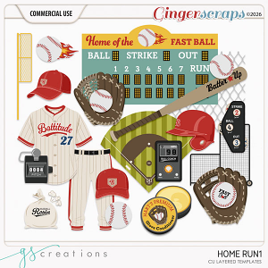 Home Run1 Layered Templates (CU) by GS Creations
