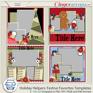 Holiday Helpers: Festive Favorites Templates by Miss Fish