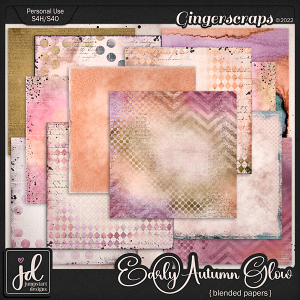 Early Autumn Glow {Blended Papers}