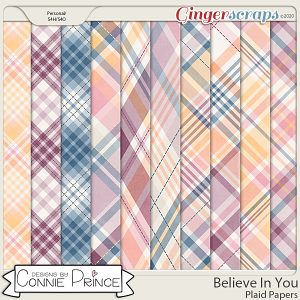 Believe In You - Plaid Papers by Connie Prince