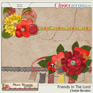 Friends In The Lord Borders by Moore Blessings Digital Design