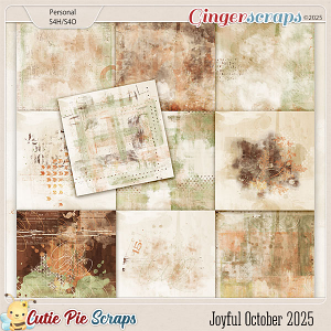 Joyful October 2025 Painted Papers