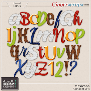 Mexicana Alphabet Sets by Aimee Harrison