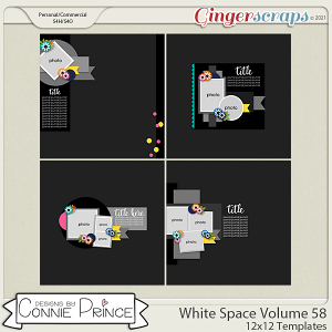 White Space Volume 58 - 12x12 Temps (CU Ok) by Connie Prince