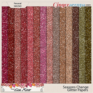 Seasons Change Glitter Papers from Designs by Lisa Minor