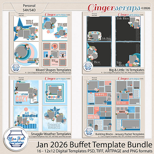 Jan 2026 Buffet Template Bundle by Miss Fish