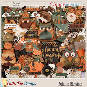 Autumn Blessings Page Kit