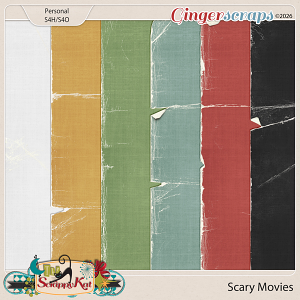 Scary Movies Worn Papers by The Scrappy Kat