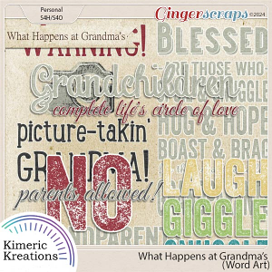 What Happens at Grandma's Word Art by Kimeric Kreations