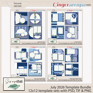 July 2026 Template Bundle by ScrapChat Designs