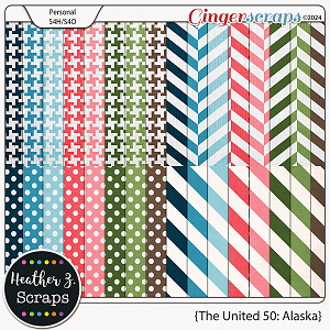 The United 50: Alaska EXTRA PAPERS by Heather Z Scraps