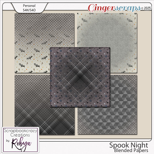 Spook Night Blended Papers by Scrapbookcrazy Creations