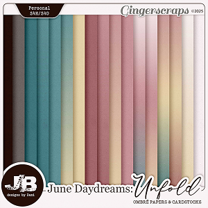 June Daydreams: Unfold Ombré Papers & Cardstocks by JB Studio